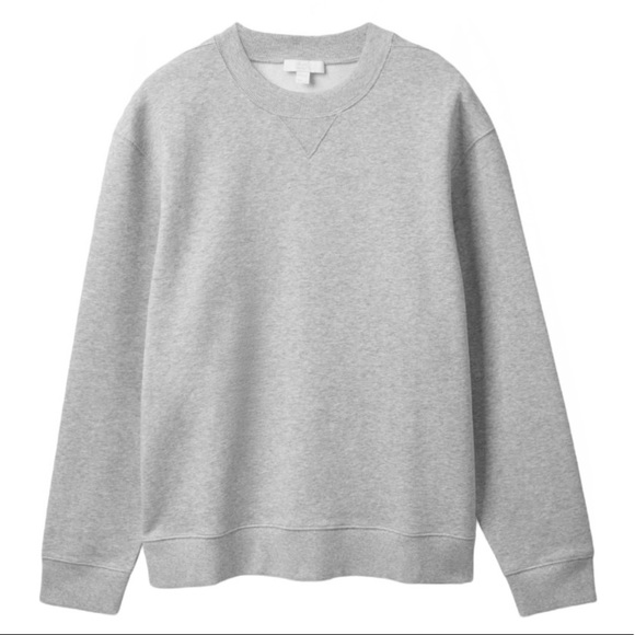 COS Sweaters Cos Classic Fit Light Grey Sweatshirt Size M Poshmark
